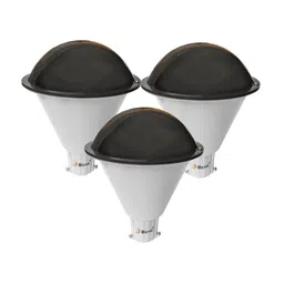BENE Black & White 3 Pieces Abstract Shaped Self-Assembly Outdoor Lamps-9