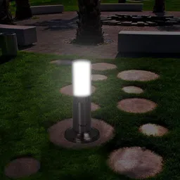 BENE Benjamin Bollard Grey Cylinder Waterproof & Rustproof Outdoor Lamps-18