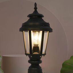 Fos Lighting Black Solid Exterior Gate Light-85