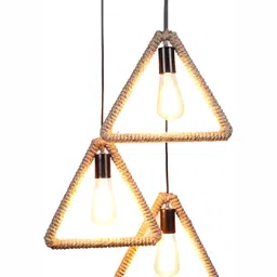 DENICRAAS Black & Beige Textured Industrial Ceiling Lamp-picture-2