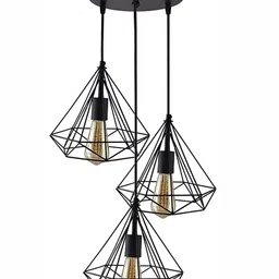DENICRAAS Black Textured Hanging Ceiling Lamp-picture-27