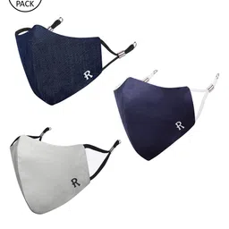 MASQ Unisex Pack of 3 4 Ply Pure Cotton Outdoor Cloth Mask-10