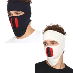 Gajraj  Pack Of 2 Cotton Full Face Mask With Air Filter Mesh-36