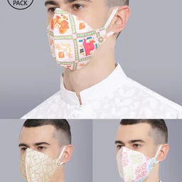VASTRAMAY Adults Pack of 3 Reusable 4-Layers Outdoor Masks-14