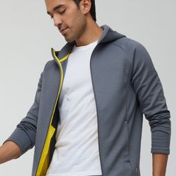 XYXX Men Regular Fit Solid Hooded Jacket-image-89