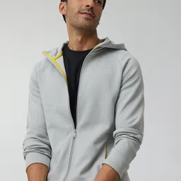 XYXX Regular Fit Solid Hooded Jacket-image-36