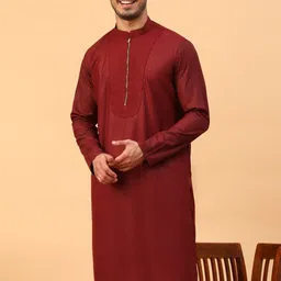 TABARD Mandarin Collar Cotton Straight Kurta-picture-47