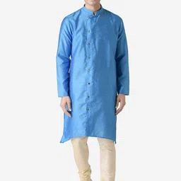 TABARD Mandarin Collar Jacquard Kurta-image-18