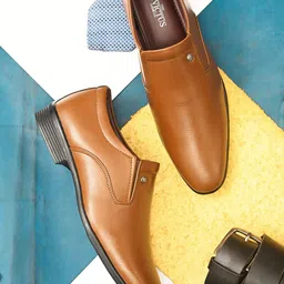 INVICTUS Men Tan Solid Formal Slip-on-image-23
