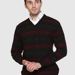 aarbee Striped Self Design Pullover-image-31