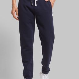 Parx Men Navy Blue Solid Cotton Track Pants-image-107