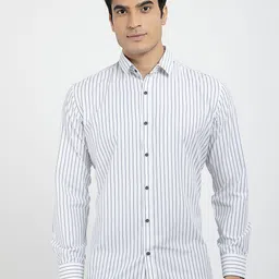 RED FEATHER Men Striped Cotton Formal Shirt-picture-38