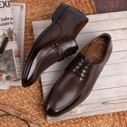 FRANKROMELLO Textured Formal Derbys-image-0