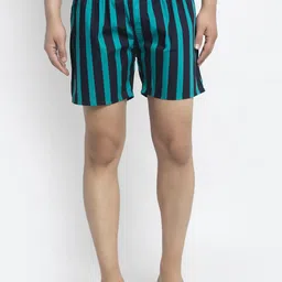 Big Fox Men Green Striped Boxers-image-77