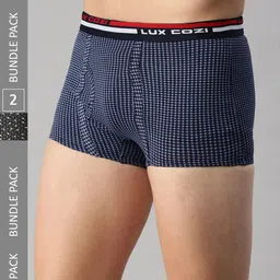 Lux Cozi Men Pack Of 2 Assorted Pure Cotton Trunks- COZI_BIGSHOT_SL_PRINT_OE_AST2_2PC-picture-5