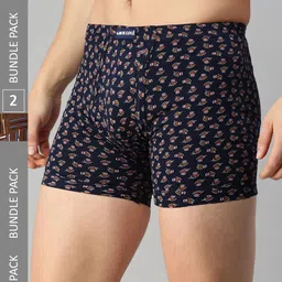 Lux Cozi Men Pack Of 2 Assorted Printed Cotton Trunks-0