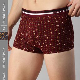 Lux Cozi Men Pack Of 2 Assorted Cotton Trunks-picture-11