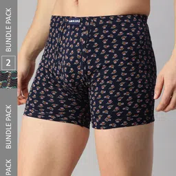 Lux Cozi Men Pack Of 2 Assorted Printed Cotton Trunks-8