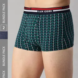Lux Cozi Men Pack Of 2 Assorted Pure Cotton Trunks- COZI_BIGSHOT_SL_PRINT_OE_AST4_2PC-picture-15