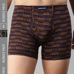 Lux Cozi Men Pack Of 2 Assorted Printed Cotton Trunks COZI_BIGSHOT_LONGS_PRINT_AST4_2PC-5