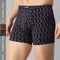 Lux Cozi Men Pack Of 3 Assorted Printed Cotton Trunks COZI_BIGSHOT_LONGS_PRINT_AST2_3PC-picture-45