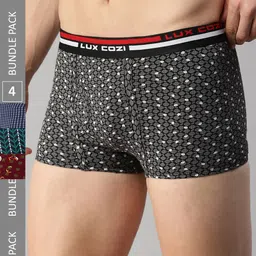 Lux Cozi Men Pack Of 4 Assorted Cotton Trunks COZI_BIGSHOT_SL_PRINT_OE_ASST_4PC-picture-9