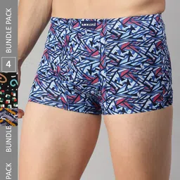 Lux Cozi Pack Of 4 Assorted Skin-friendly Label Free Comfort Short Cotton Trunk-picture-14