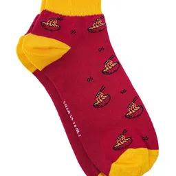 Mint & Oak Men Ramen Bow Patterned Ankle-Length Socks-14