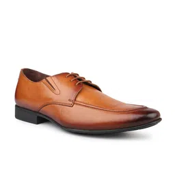 PRIVO Men Leather Lace-Up Formal Derbys-image-48