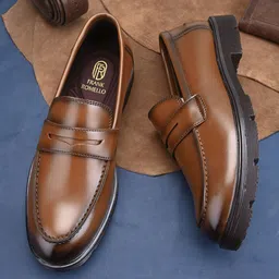 FRANKROMELLO Men Slip On Formal Loafers-picture-10