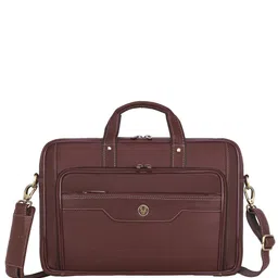 WildHorn Men Textured Leather Laptop Bag-36