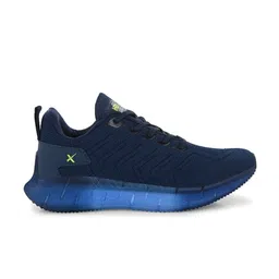 HRX by Hrithik Roshan Men Navy Blue Mesh Lace-Up Memory Foam Walking Non-Marking Shoes image 4