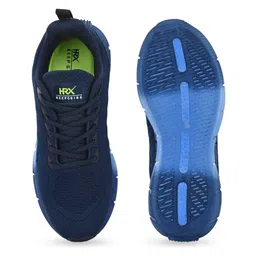 HRX by Hrithik Roshan Men Navy Blue Mesh Lace-Up Memory Foam Walking Non-Marking Shoes image 5