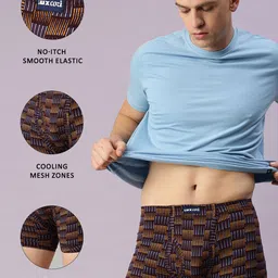 Lux Cozi Men Pack Of 3 Assorted Combed Cotton Trunk image 4