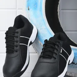 Liberty Men Black Colourblocked Lace Up Sneakers-image-14