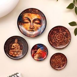 Ritualistic Brown Metal Wall Decor Plate-image-70