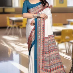 K 5 Fashion Ethnic Motifs Zari Pure Crepe Saree-40