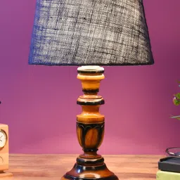 Foziq Brown & Blue Textured Table Lamps-image-67