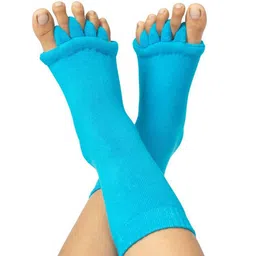 Queue Cotton Ankle-Length Toe Separator Socks image 2