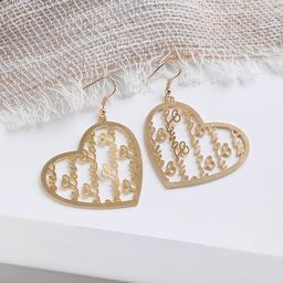SOHI Gold-Toned Contemporary Gold-Plated Drop Earrings-image-34