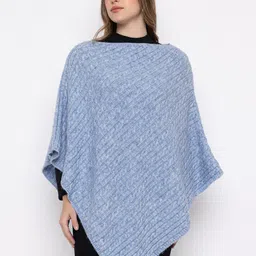 513 Self Design Acrylic Poncho-picture-22