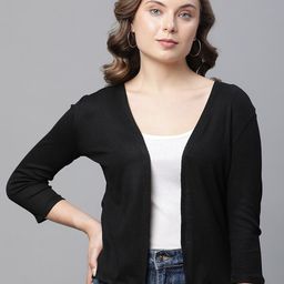 UnaOne Cotton Open Front Shrug-44