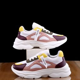 The Roadster Lifestyle Co. Women White & Brown Colourblocked Lightweight Mesh Sneakers-picture-57