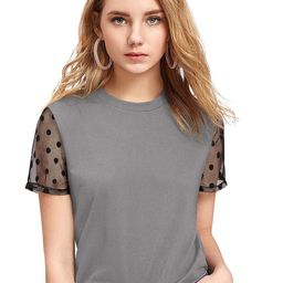 ODETTE Self Design Round Neck Crepe Top-picture-35