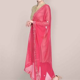 Dupatta Bazaar Embroidered Dupatta with Mirror Work image 2