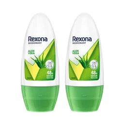 REXONA Set Of 2 Aloe Vera 48 H Odour Protection Underarm Roll-On Deodorant - 50ml Each image 1