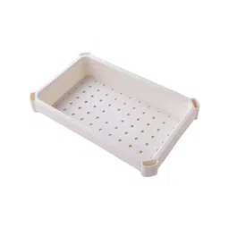 Kuber Industries White Textured Waterproof 4 Layer Bathroom Shelf image 5