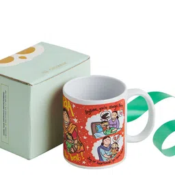 Chumbak Coral Red Maa' You're the best! Mug-picture-9