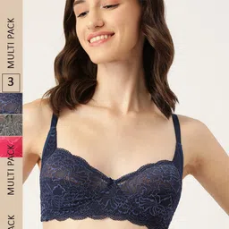Leading Lady Set Of 3 Non Wired Non Padded Bra-image-64