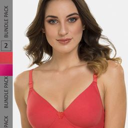 Tweens Pack Of 2 Lightly Padded Full Coverage T-Shirt Bras With All Day Comfort-4
